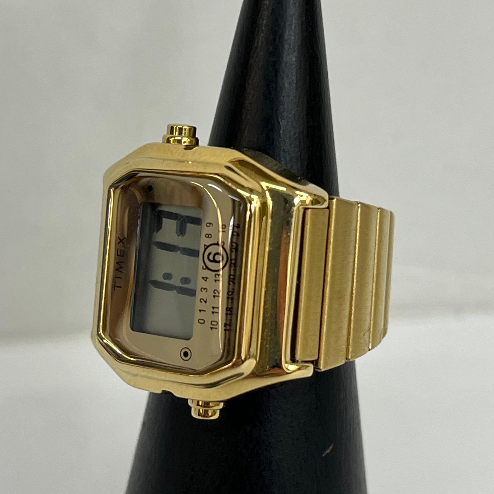 【中古】MM6(Maison Margiela) | エムエムシックスメゾンマルジェラ T80 Ring Watch リング・指輪 TW2Y50100 ゴールド【加古川店】｜お宝市番館