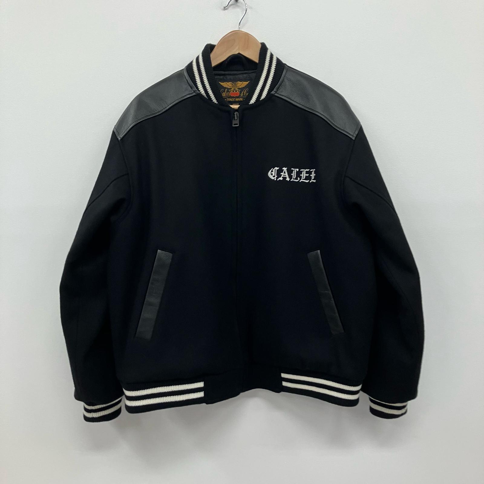 【中古】CALEE | キャリー WOOL MELTON STADIUM JUMPER スタジャン CL-25AW046 ブラック サイズ：M【イオン広店】