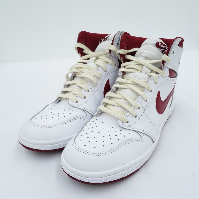 【中古】NIKE | ナイキ Jordan1High \u002785 \u0027Metallic Burgundy\u0027 スニーカー BQ4422-161 エアジョーダン 白いこと 28糎【瀬戸大橋店】