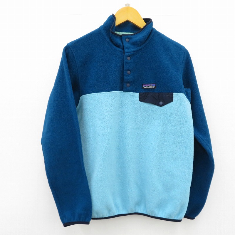 【中古】patagonia | パタゴニア ﾗｲﾄｳｪｲﾄｼﾝﾁﾗｽﾅｯﾌﾟT 余分の物トップス 25455SP17 青み 大きさ：S【瀬戸大橋店】