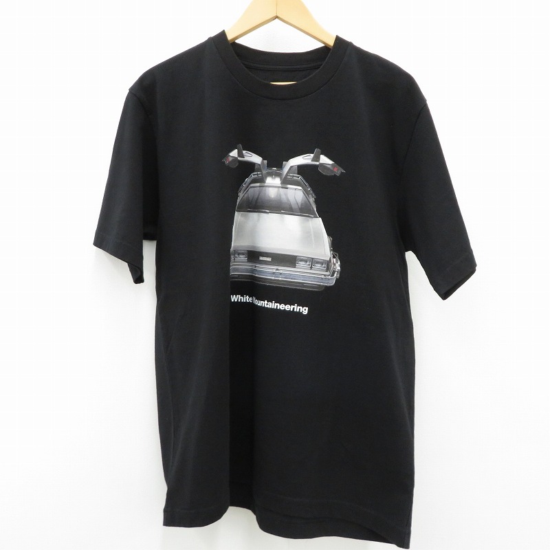 【中古】WHITE MOUNTAINEERING | ホワイトマウンテニアリング ×BACK TO THE FUTURE 半袖Ｔシャツ WM2471523 黒いこと 大きさ：2【瀬戸大橋店】