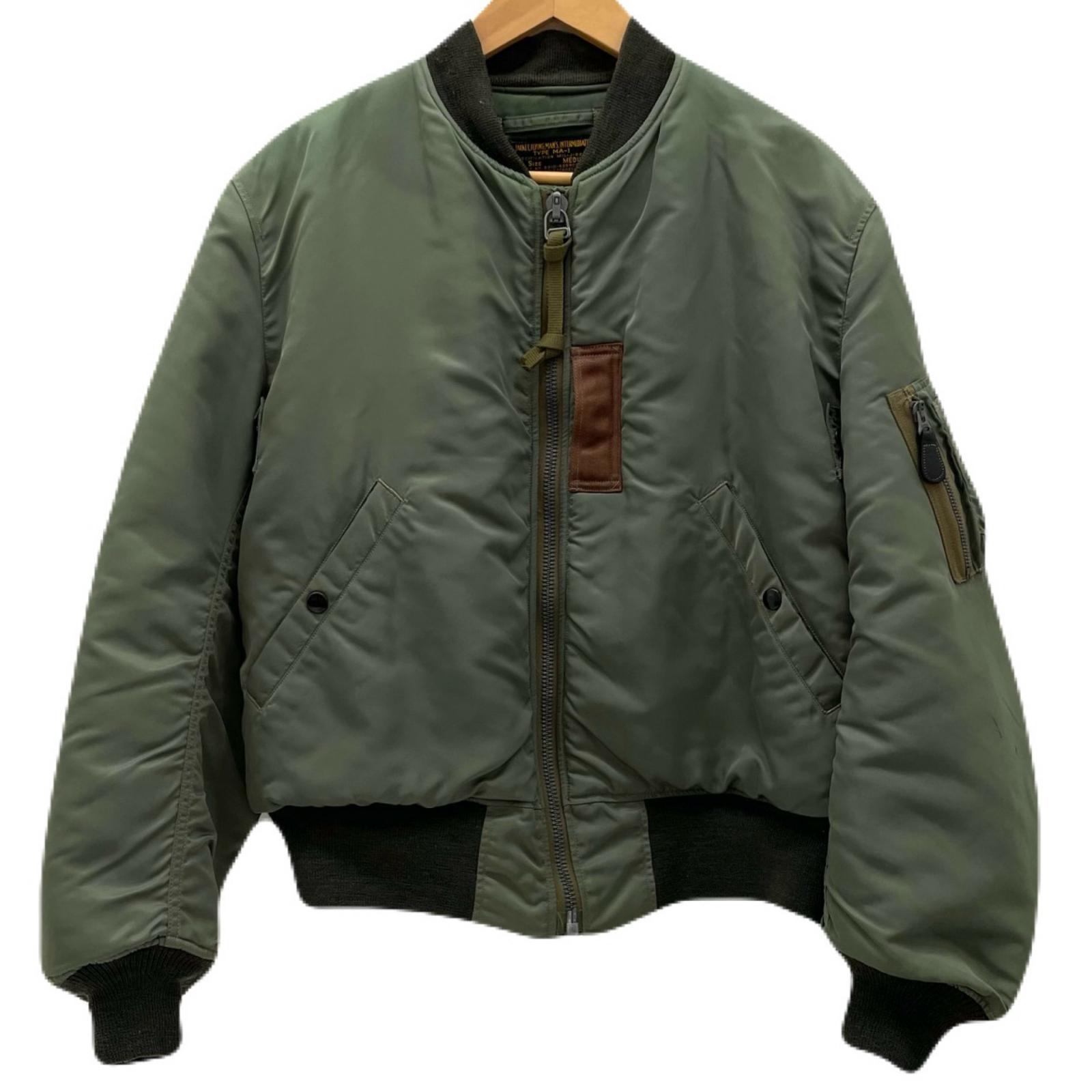 【中古】Buzz Rickson's | バズリクソンズ TYPE MA-1 /50's復刻 実名復刻/LION UNIFORM　フライトジャケット M13785 グリーン サイズ：M【尾張小牧店】｜お宝市番館