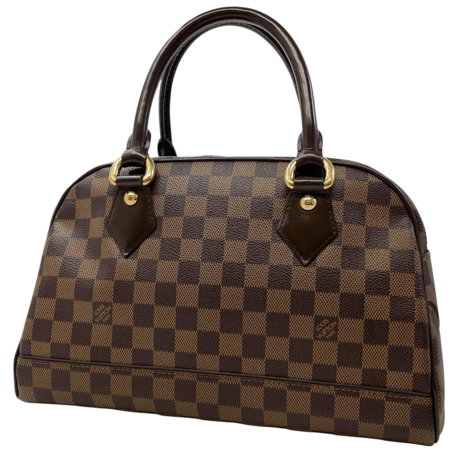 【中古】LOUIS VUITTON | ルイ・ヴィトン ドゥオモ ダミエ ハンドバッグ N60008 ブラウン【尾張小牧店】｜お宝市番館
