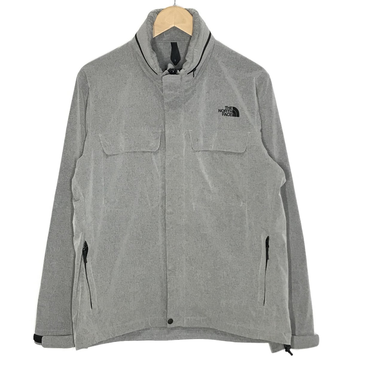 【中古】THE NORTH FACE | ザ・ノースフェイス Novelty Globe Trekker Jacket ナイロンジャケット NP21806 グレー サイズ：M【倉吉店】