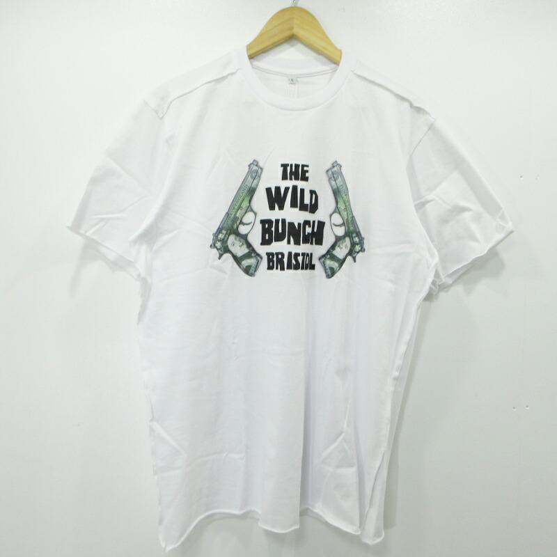 【中古】 WILD BUNCH &times; AKA SIX &times; FRAGMENT | ワイルド・バンチ&times;エーケーエーシックス&times;フラグメント 半袖Ｔシャツ TSGW01 ホワイト サイズ：L【三重本店】｜お宝市番館 9,088円