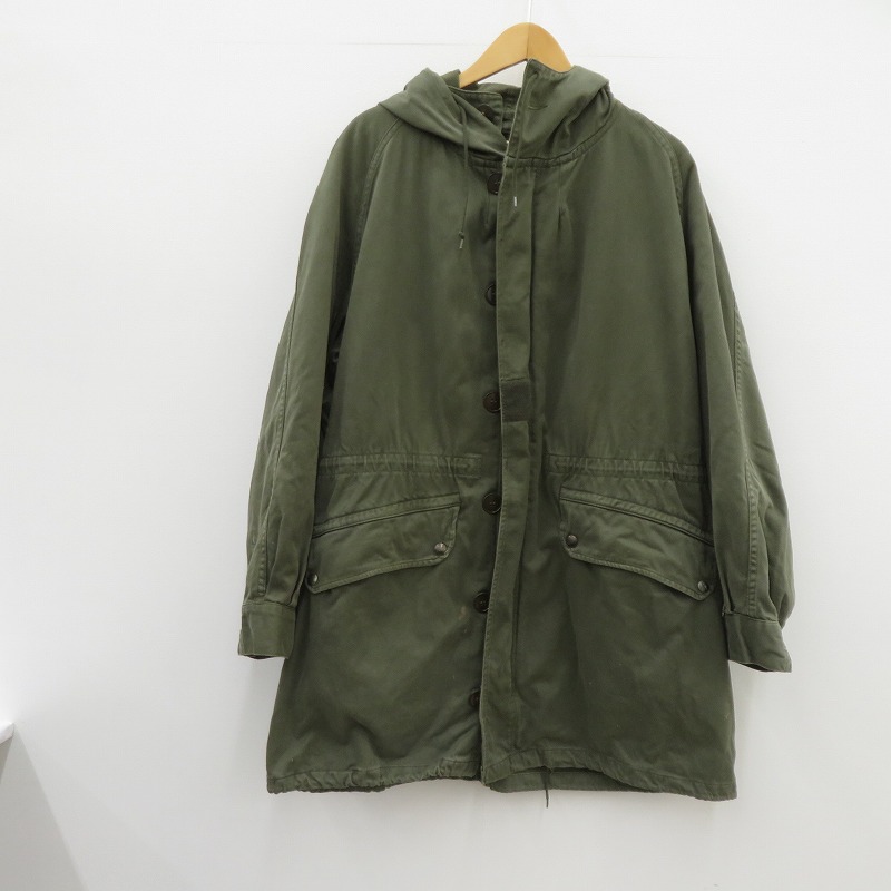 【中古】MILITARYお召しもの | ミリタリーイリョウ M64 フランス共和国軍 モッズコート カーキ 大きさ：曖昧模糊たる【瀬戸大橋店】