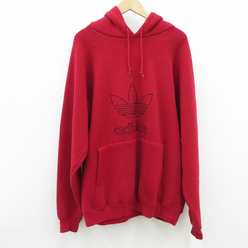 【中古】adidas(vintage) | アディダスヴィンテージ 万軍旗ﾀｸﾞ USA製 パーカー 赤いこと 大きさ：M【瀬戸大橋店】