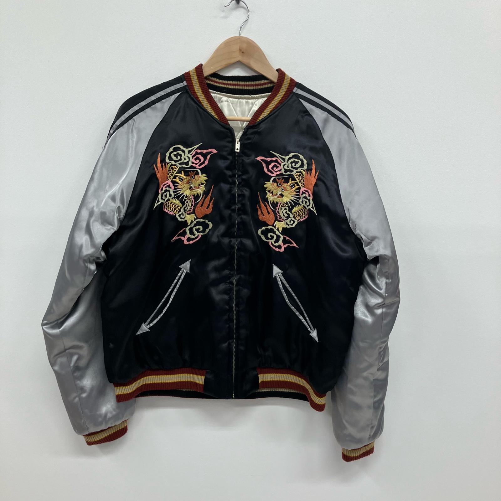 【中古】TAILOR TOYO(東洋エンタープライズ) | テイラートウヨウテイラートーヨー リバーシブルスカジャン スーベニアジャケット TT0931 ブラック サイズ：L【イオン広店】