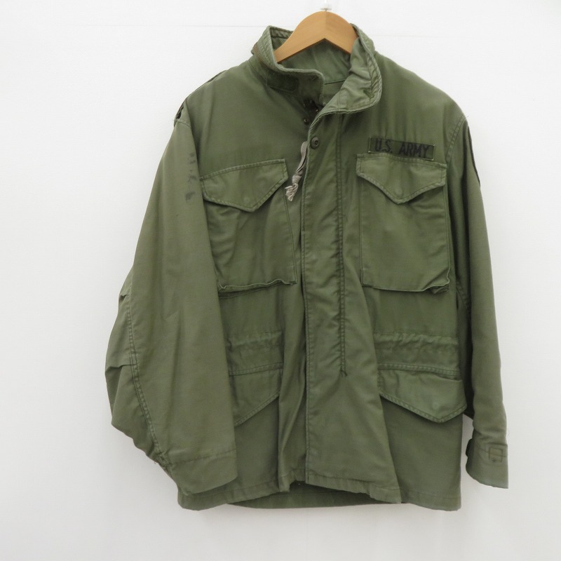 【中古】MILITARYお召しもの | ミリタリーイリョウ U.S.ARMY M-65 ミリタリー上衣 カーキ 大きさ：曖昧模糊たる【瀬戸大橋店】