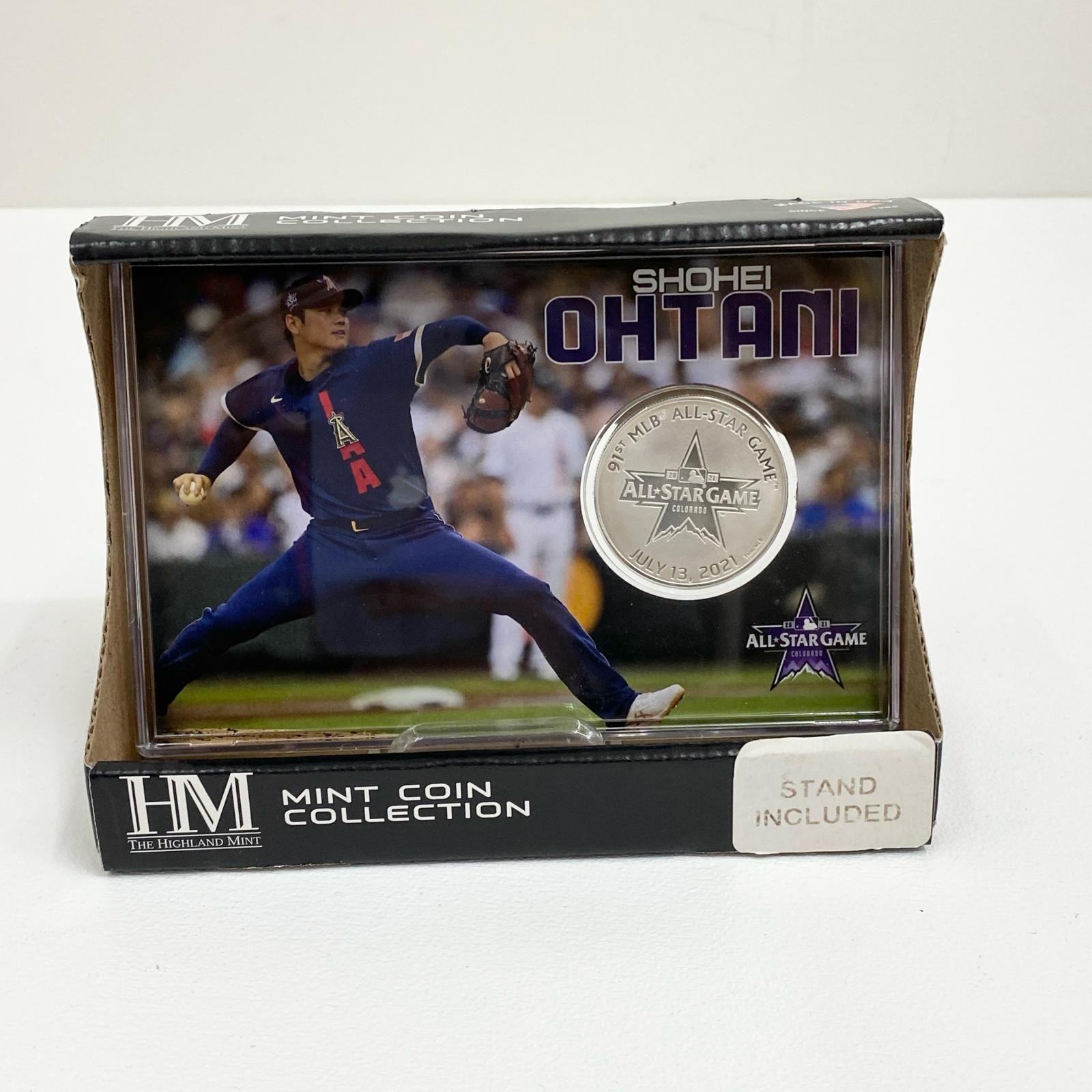 【中古】 大谷翔平 MLBオールスター競り合い2021 初御出座し祝する シルバーコインカード 天使の都市・エンゼルス ベースボールグッズ OHTANI【加古川店】
