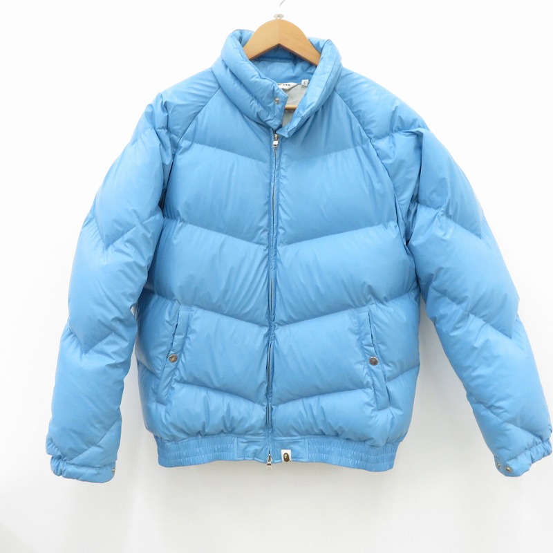 【中古】A BATHING APE | アベイシングエイプ 落ちこむ上衣 青色 大きさ：L【瀬戸大橋店】