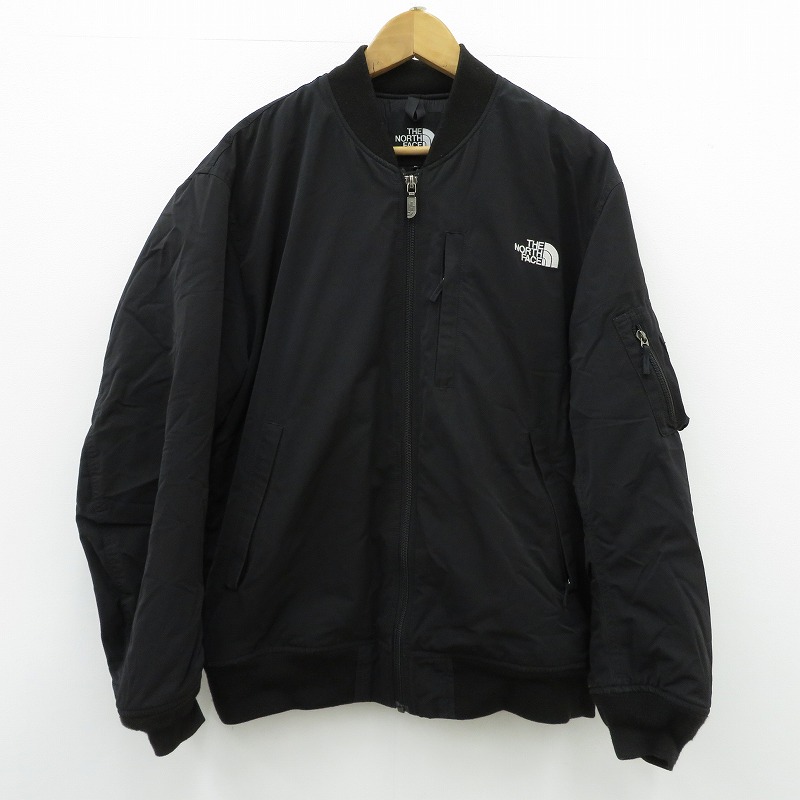 【中古】THE NORTH FACE | ザ・ノースフェイス Insulation Bomber Jacket ミリタリー厚地の外套 NY82334 ボンバージャケット 黒いこと 大きさ：L【瀬戸大橋店】