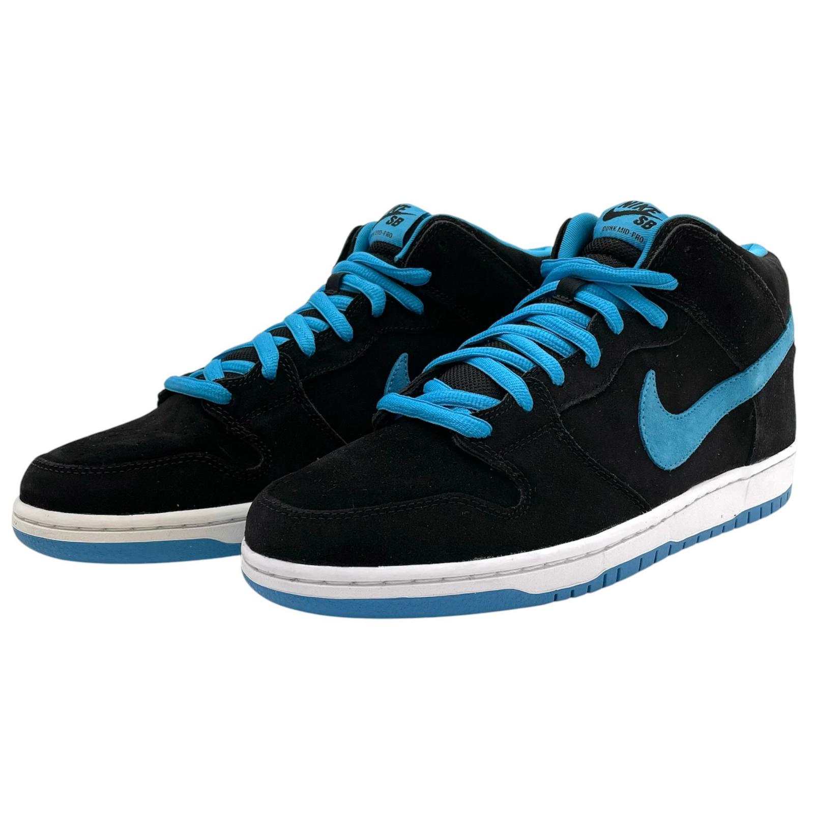【中古】NIKE | ナイキ Dunk Mid Pro SB/ダンク ミッド 労働者階級 SB スニーカー 靴 314383-008 黒いこと×青碧 29珊【尾張小牧店】