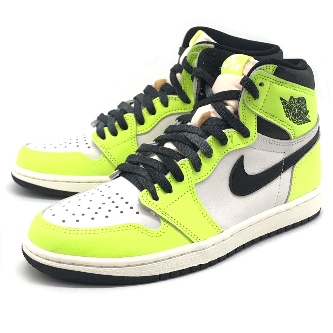 【中古】NIKE | ナイキ AIR JORDAN 1 RETRO HIGH OG スニーカー 55088-702 雄捩子/セイル-黒いこと 25.5糎【倉吉店】