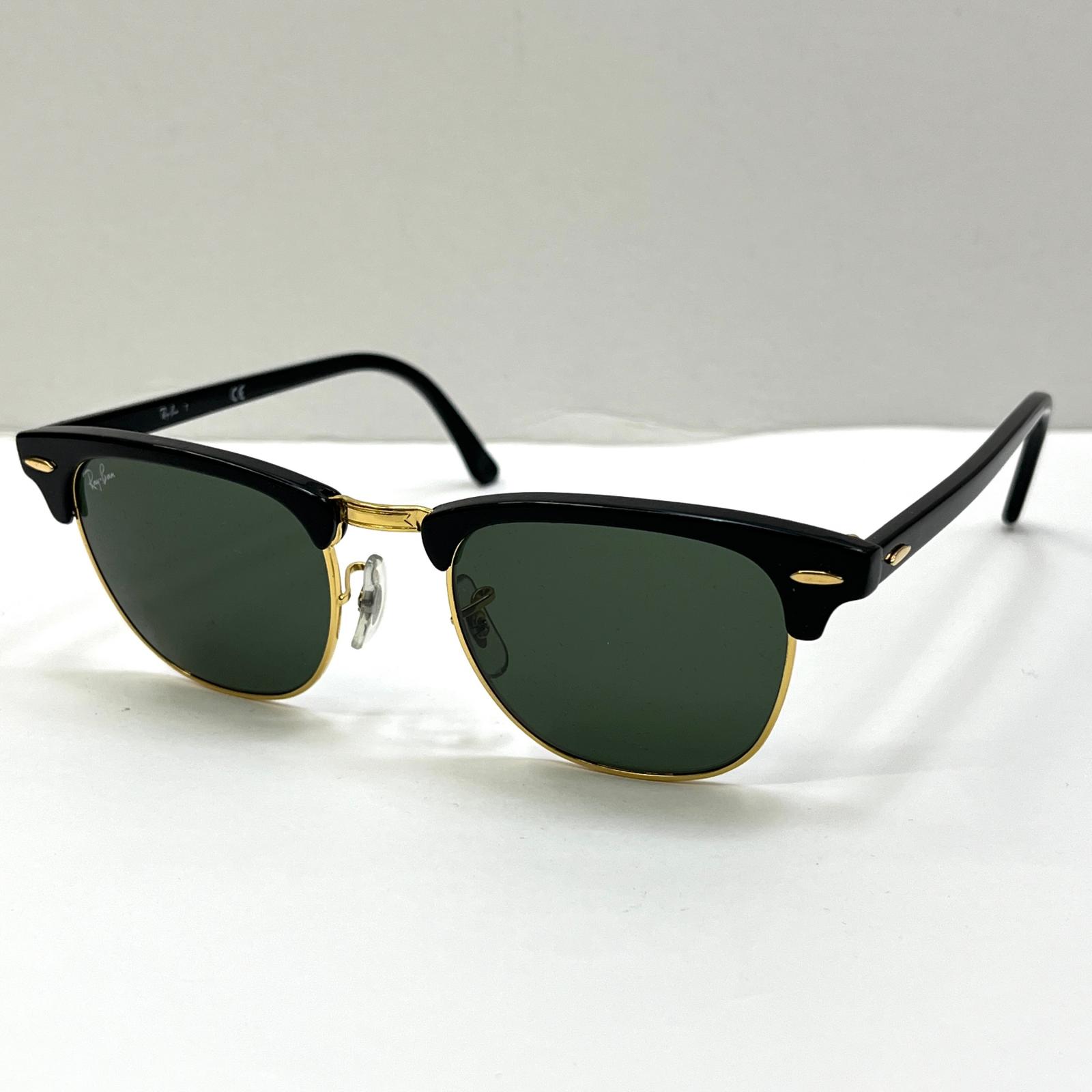 【中古】RAY BAN | レイバン CLUBMASTER サングラス RB3016 ブラック【加古川店】｜お宝市番館