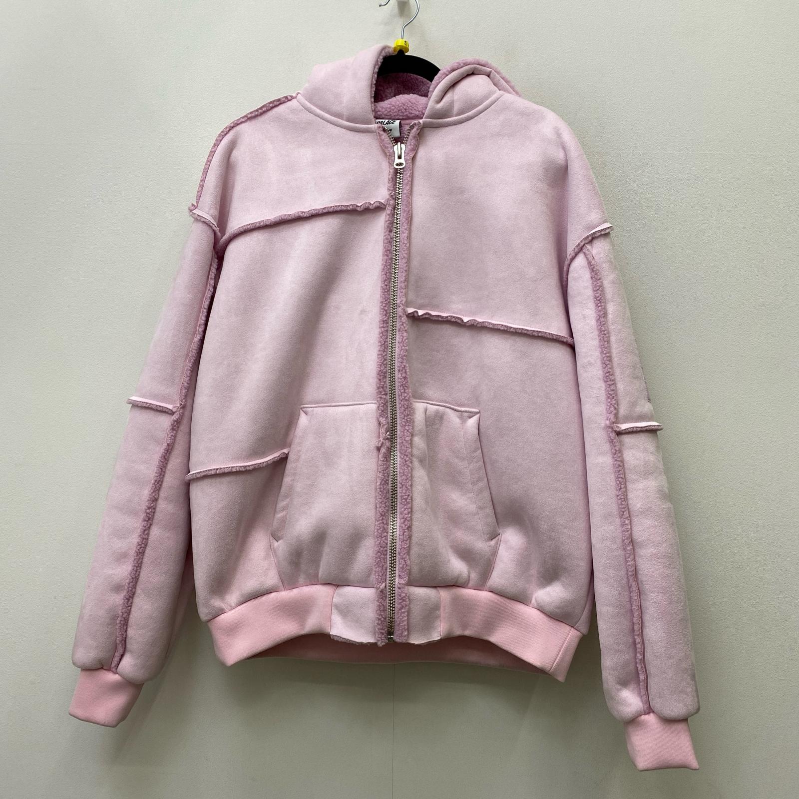 【中古】PALACE SKATEBOARDS | パレススケートボード Patch Me Up Shearling Jacket その他アウター ピンク サイズ：M【加古川店】｜お宝市番館