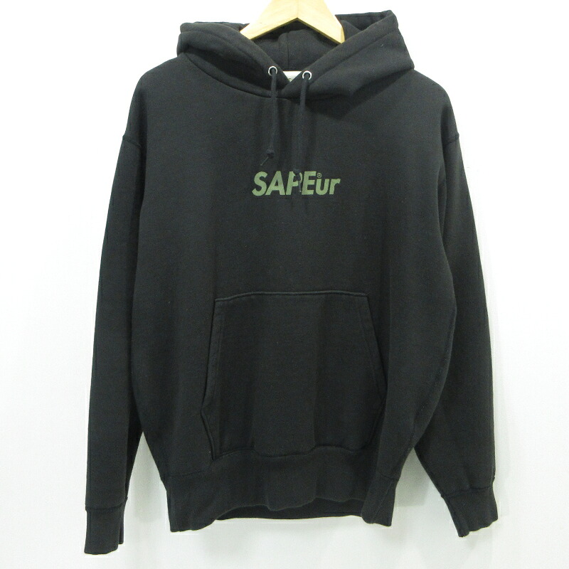 【中古】SAPEur | サプール 偽装極点マン パーカー 黒いこと 大きさ：S【三重中央局】