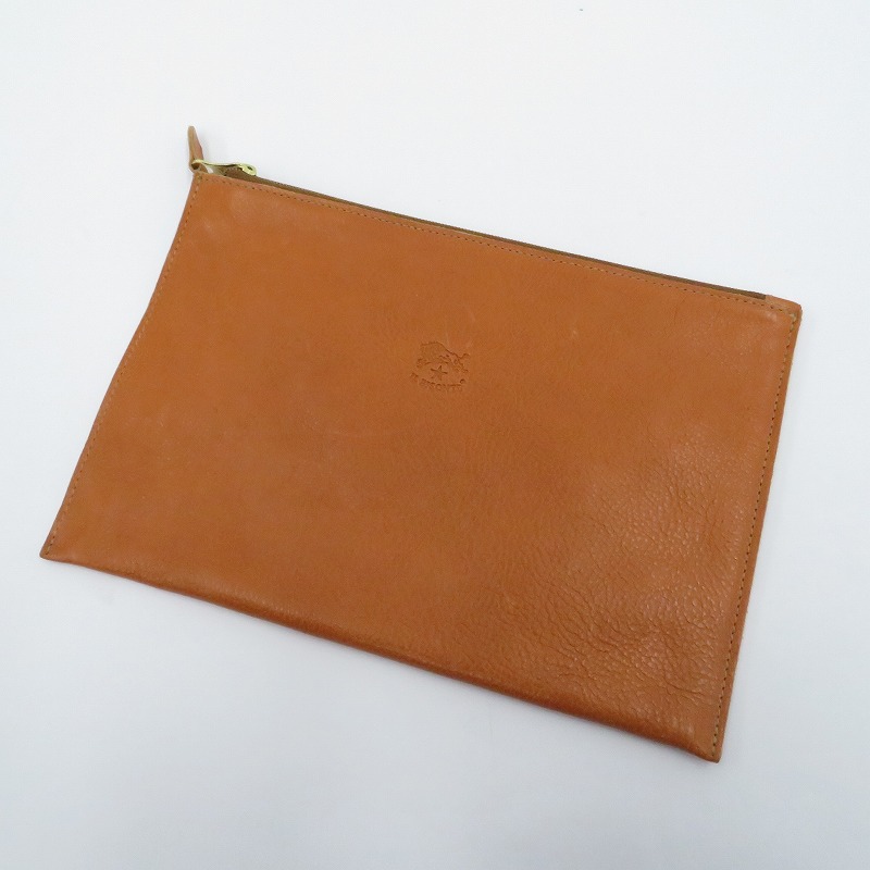 【中古】IL BISONTE | イルビゾンテ クラッチペダル御徒面子 54154152305112 赤銅色【瀬戸大橋店】