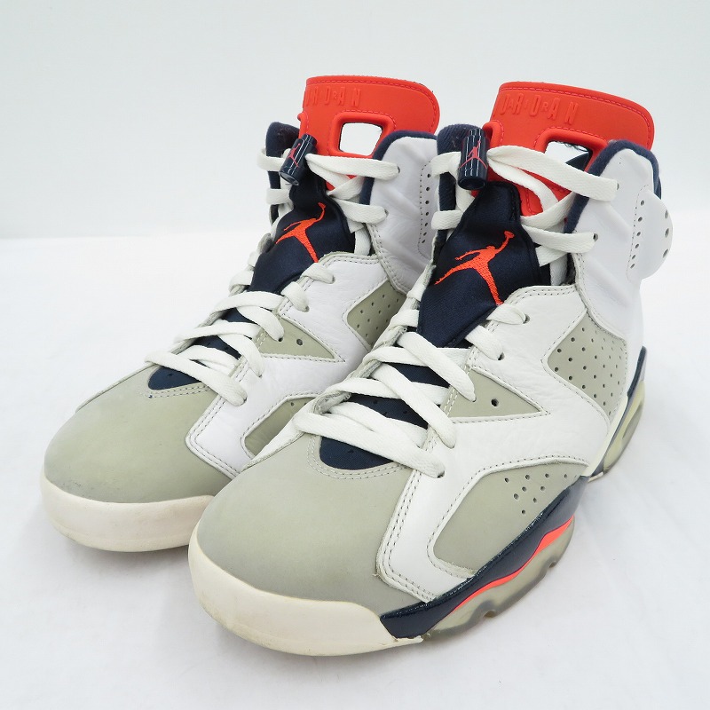 【中古】NIKE | ナイキ ir Jordan 6 Retro \u0027Tinker\u0027 スニーカー 384664-104 エアジョーダン 白いこと 27糎【瀬戸大橋店】