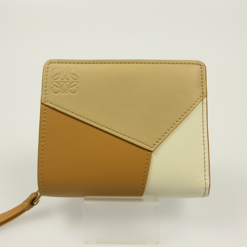 【中古】LOEWE | ロエベ PUZZLE 二つ折り紙入れ C510Z41X10 マルチ色合い【姫路東店】