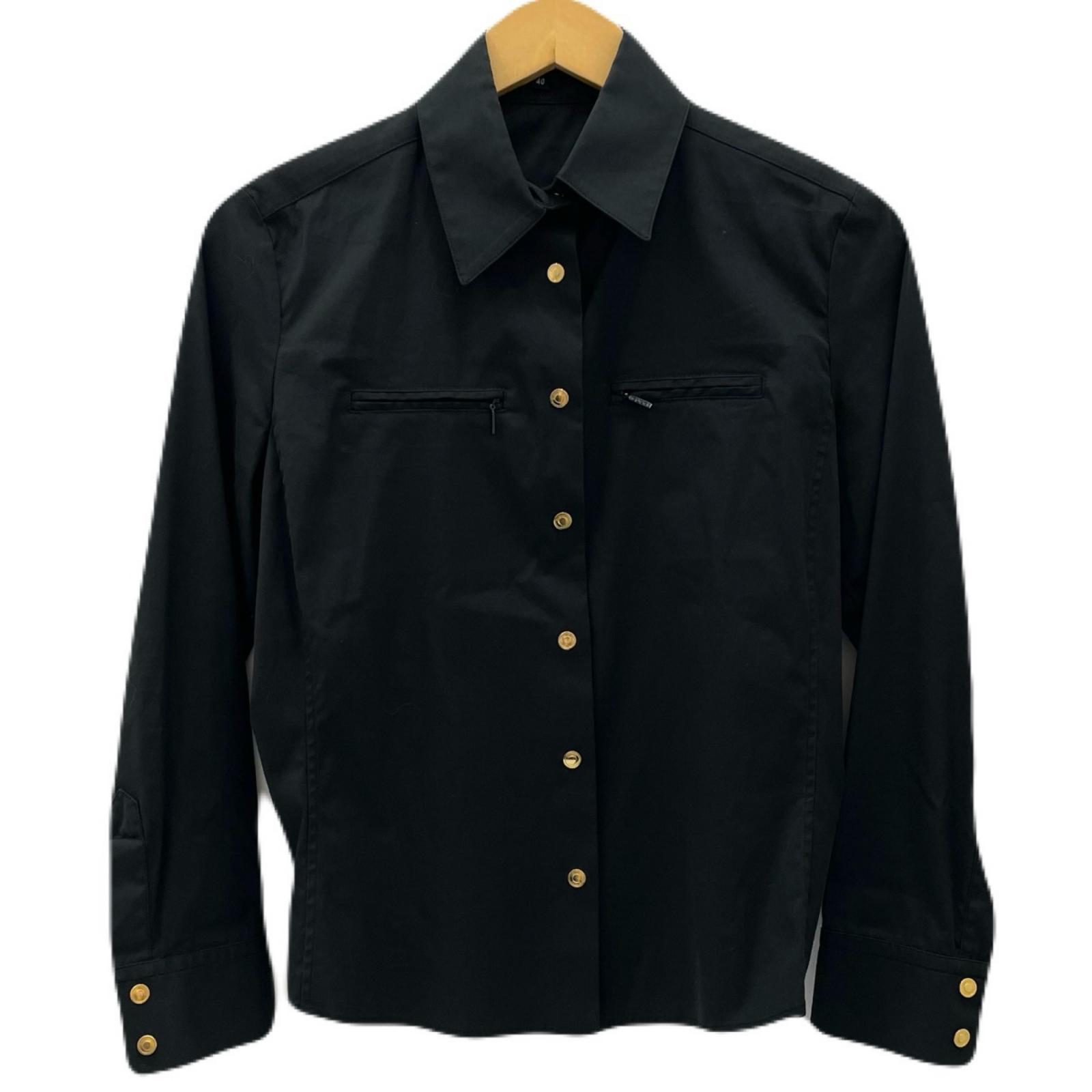 【中古】GUCCI | グッチ 長袖プルオーバー 黒いこと 大きさ：40【尾張小牧店】
