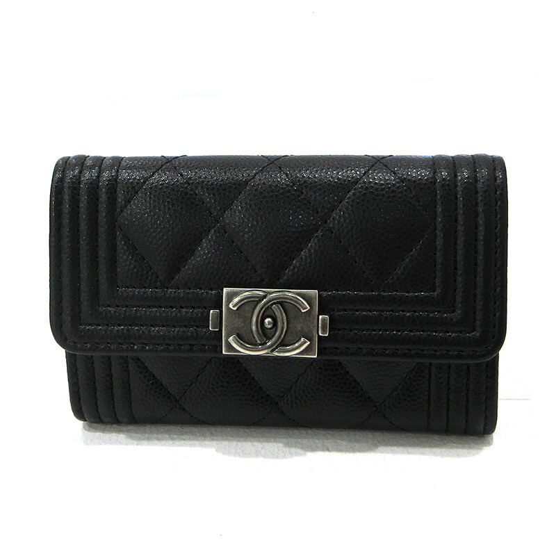 【中古】CHANEL | シャネル 男の子シャネル 下げ翼 歌留多容れもの A80603 黒いこと【三重中央局】