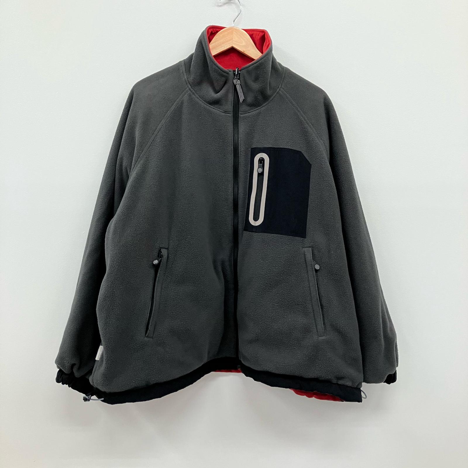 【中古】 リバーシブルブルゾン 余分の物トップス 濃灰色薄墨色 大きさ：XL【イオン広店】
