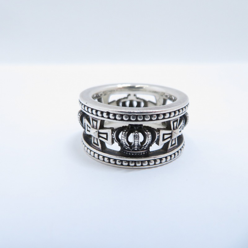 【中古】Justin Davis | ジャスティンデイビス MEDIEVAL WEDDING BAND 輪っか・指環 SRJ175 大いさ:約13号 しろがね色【瀬戸大橋店】 メンズジュエリー・アクセサリー-指輪・リング-ジュエリー・アクセサリー