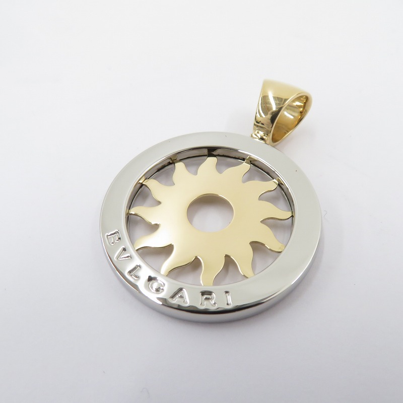 【中古】BVLGARI | ブル小峡谷 トンドサン K18YG/STEEL シャンデリヤとっ始め - ゴールド【瀬戸大橋店】