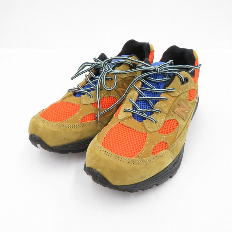【中古】NEW BALANCE | ニュー平衡にする Action Bronson×992 \u0027Tiger Eye\u0027 スニーカー U992AB1 赤銅色 26.5珊【瀬戸大橋店】