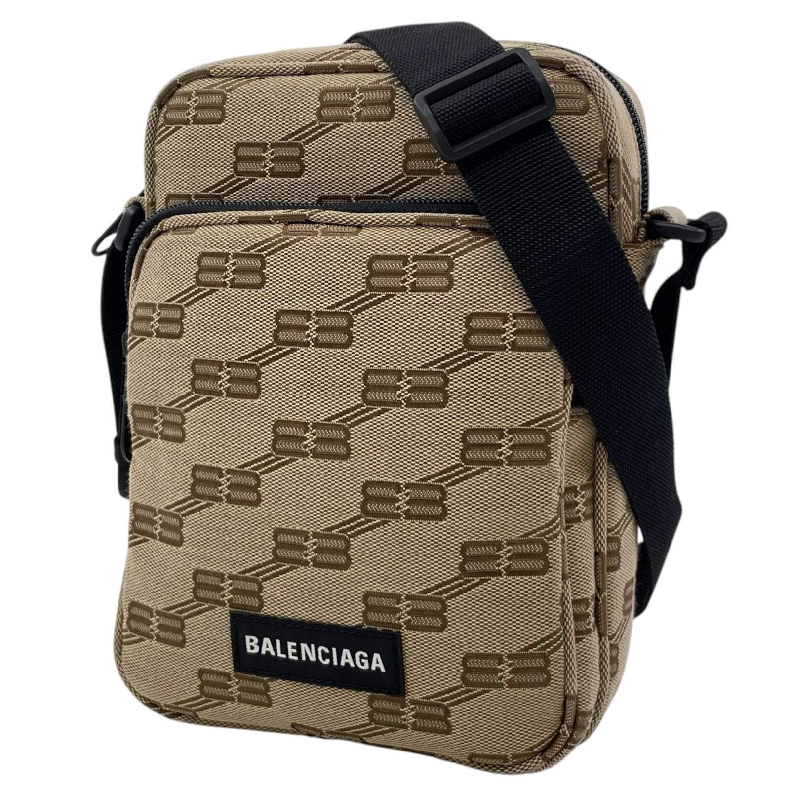 【中古】BALENCIAGA | バレンシアガ BBモノグラム 飛脚屋 ショルダーバッグ 767909･2755･0･002123 赤銅色【尾張小牧店】