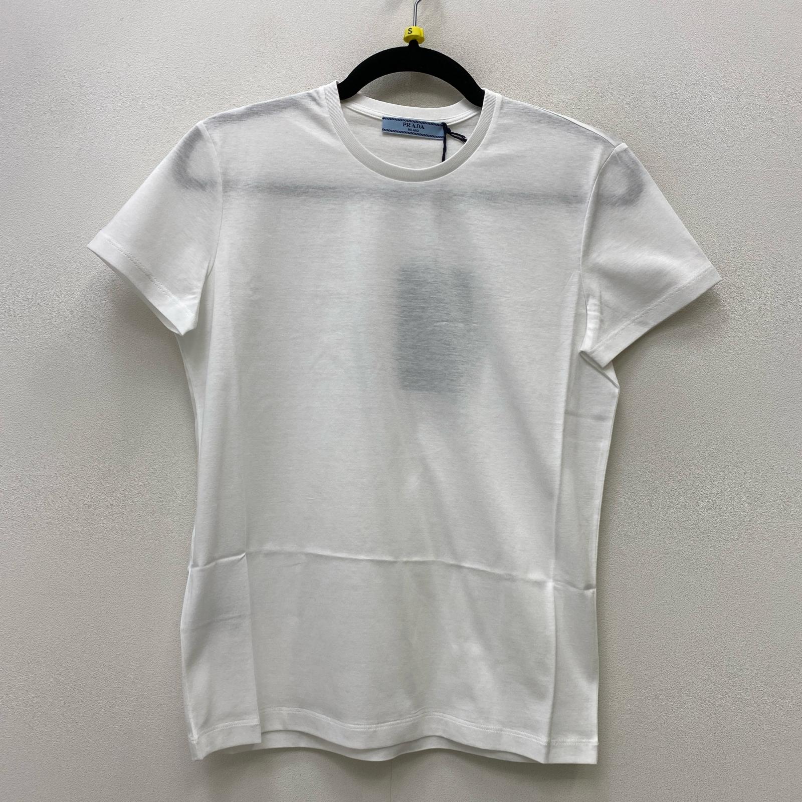 【中古】PRADA | プラダ 半袖Ｔシャツ デオキシリボ核酸604 白いこと 大きさ：M【加古川店】