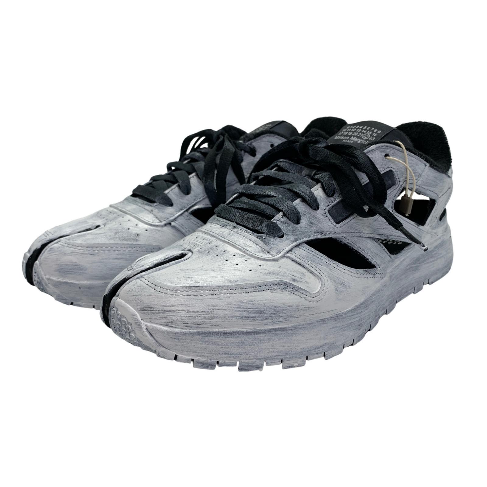 【中古】Maison Margiela | メゾンマルジェラ Classic Leather Tabi DQ \u0027Black/Black/Footwear White\u0027 スニーカー 白いこと 28珊【瀬戸大橋店】