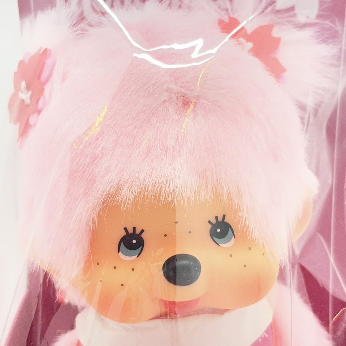 【尾張小牧店】EU制限事項 桜モンチッチ S 御姉さん ※箱あり･スタイ(薄べったいサクラ色)【レトロ】【中古】