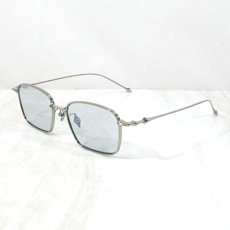 【中古】GENTLE MONSTER | ジェントルモンスター BOLD Optical Collection ABA-02(SM) 真四角シェイプ 鏡鑑水晶体 黒眼鏡 大きさ：54□18-151 色合い：しろがね色系×薄墨色系【三重中央局】