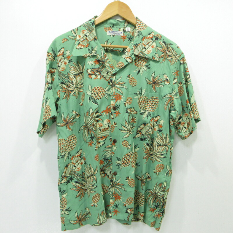 【中古】SUN SURF×JARNAL STANDARD | サンサーフ×逐次刊行物判定基準 アロハシャツ SS39352JS 大きさ：L【三重中央局】