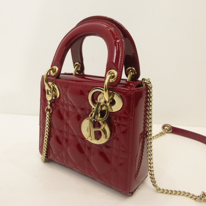 【中古】Dior | クリスチャンディオール 専売特許なめし革 Lady Dior 2way御徒面子 M0505OWCB【姫路東店】