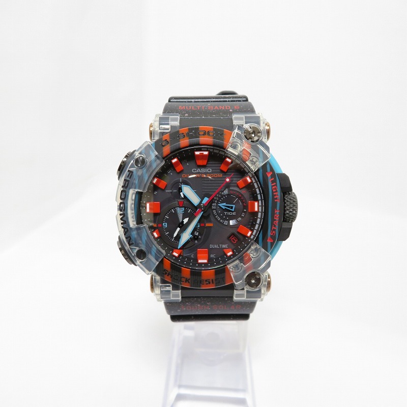 【中古】G-SHOCK | ジーショック MASTER OF G - SEA/FROGMAN 腕時計 アナログ電波ソーラー GWF-A1000APF-1AJR ブラック【瀬戸大橋店】|お宝市番館