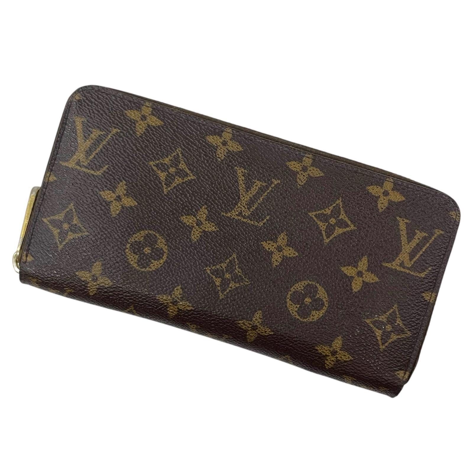 【中古】LOUIS VUITTON | ルイ・ヴィトン ジッピーウォレット モノグラム ラウンドジッパー長紙入れ M41895 フューシャ 赤銅色×さくら色【尾張小牧店】