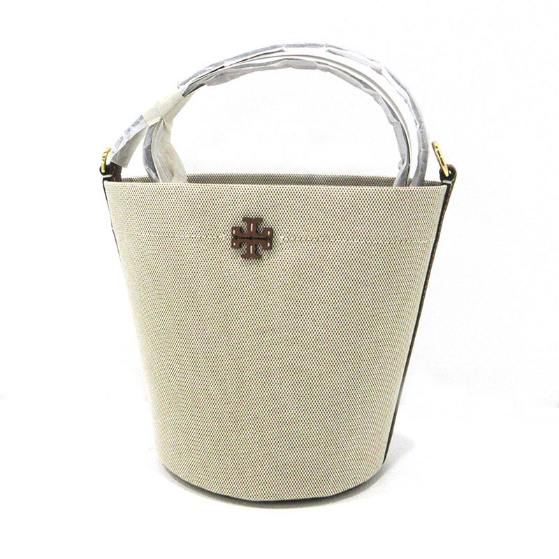 【中古】Tory Burch | トリーバーチ ひと休み 帆布 井戸釣瓶御徒面子 ショルダーバッグ 171951 ベージュ【三重中央局】