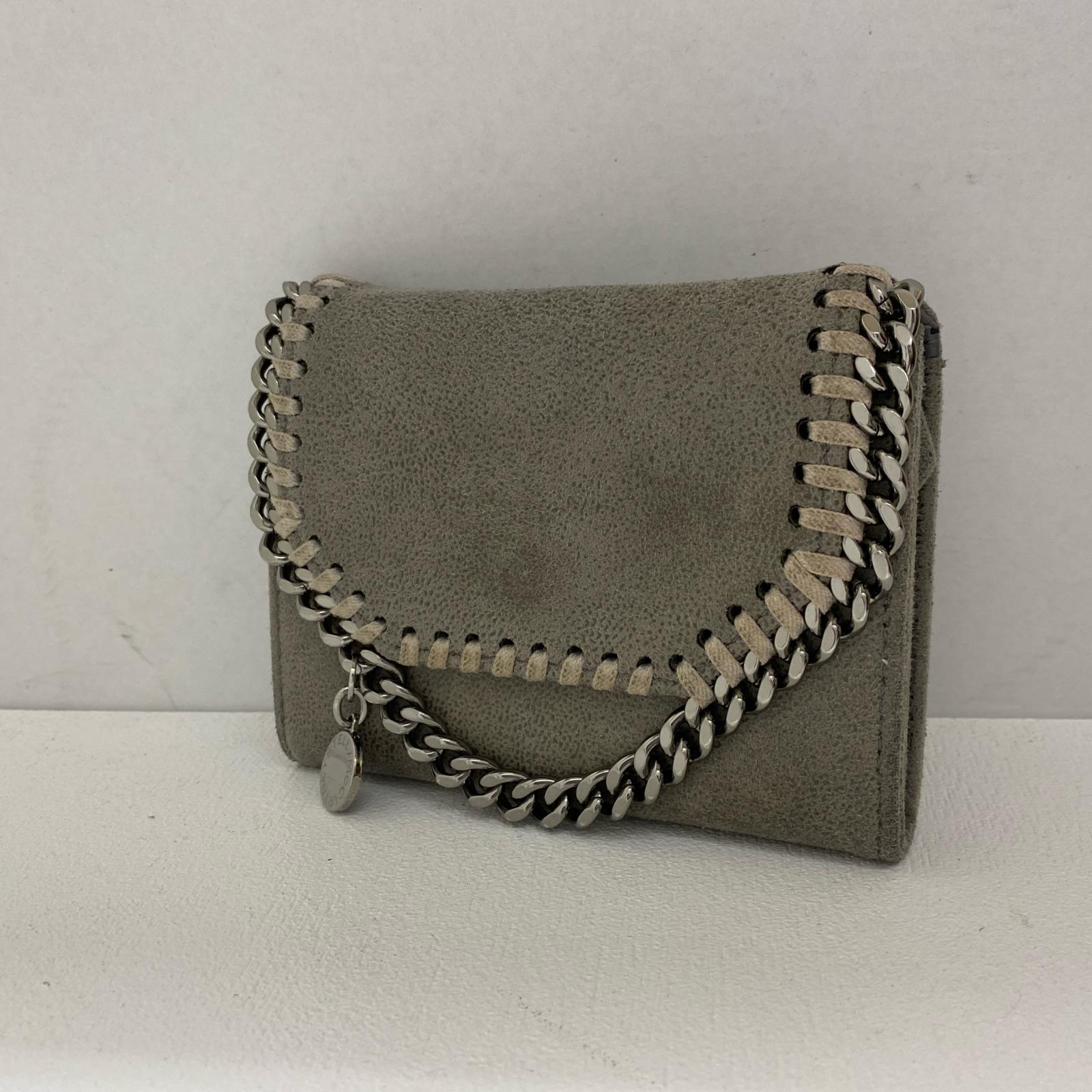 【中古】Stella McCartney | ステラマッカートニー SMALL WALLET SHAGGY DEER FALABELLA 長財布 391836 グレー【加古川店】｜お宝市番館