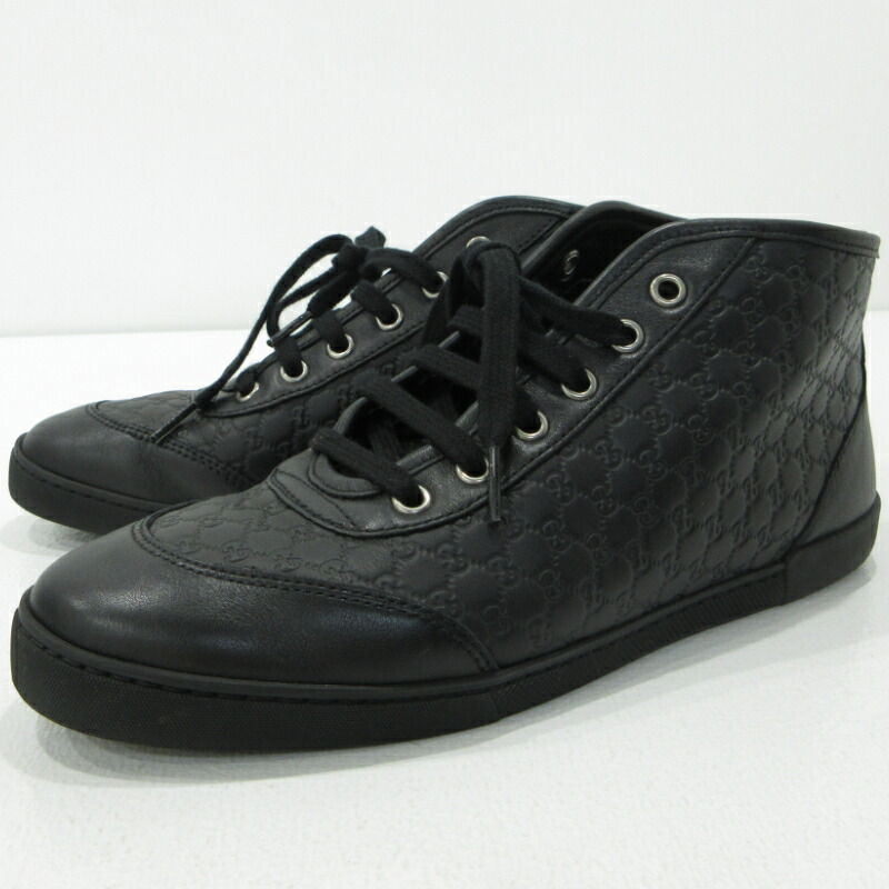 【中古】GUCCI | グッチ ハイカットスニーカー 391499 黒いこと 書きあらわす大きさ：37 【三重中央局】
