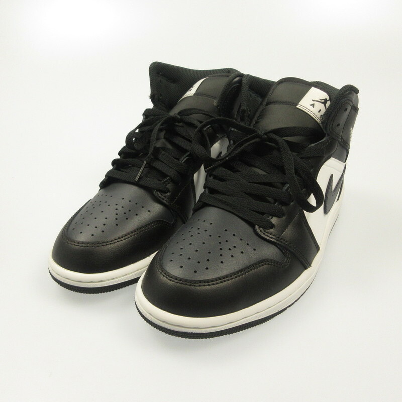 【中古】NIKE | ナイキ AIR JORDAN 1 MID OFF NOIR TOE スニーカー DQ8426-010 黒いこと 26.5糎【姫路東店】
