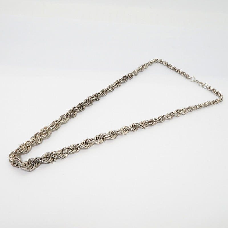 【中古】 索条首飾り/39g 首飾り しろがね色【瀬戸大橋店】