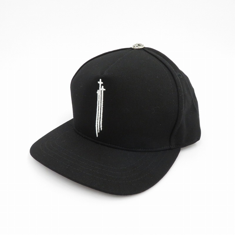 【中古】CHROME HEARTS | クロムハーツ RS 3クロスBBCAP キャップ ブラック【瀬戸大橋店】|お宝市番館