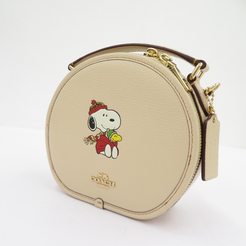 【中古】COACH | コーチ X PEANUTS キャンティーン クロスボディ ショルダーバッグ H2281-CE845 ベージュ【瀬戸大橋店】｜お宝市番館 16,188円