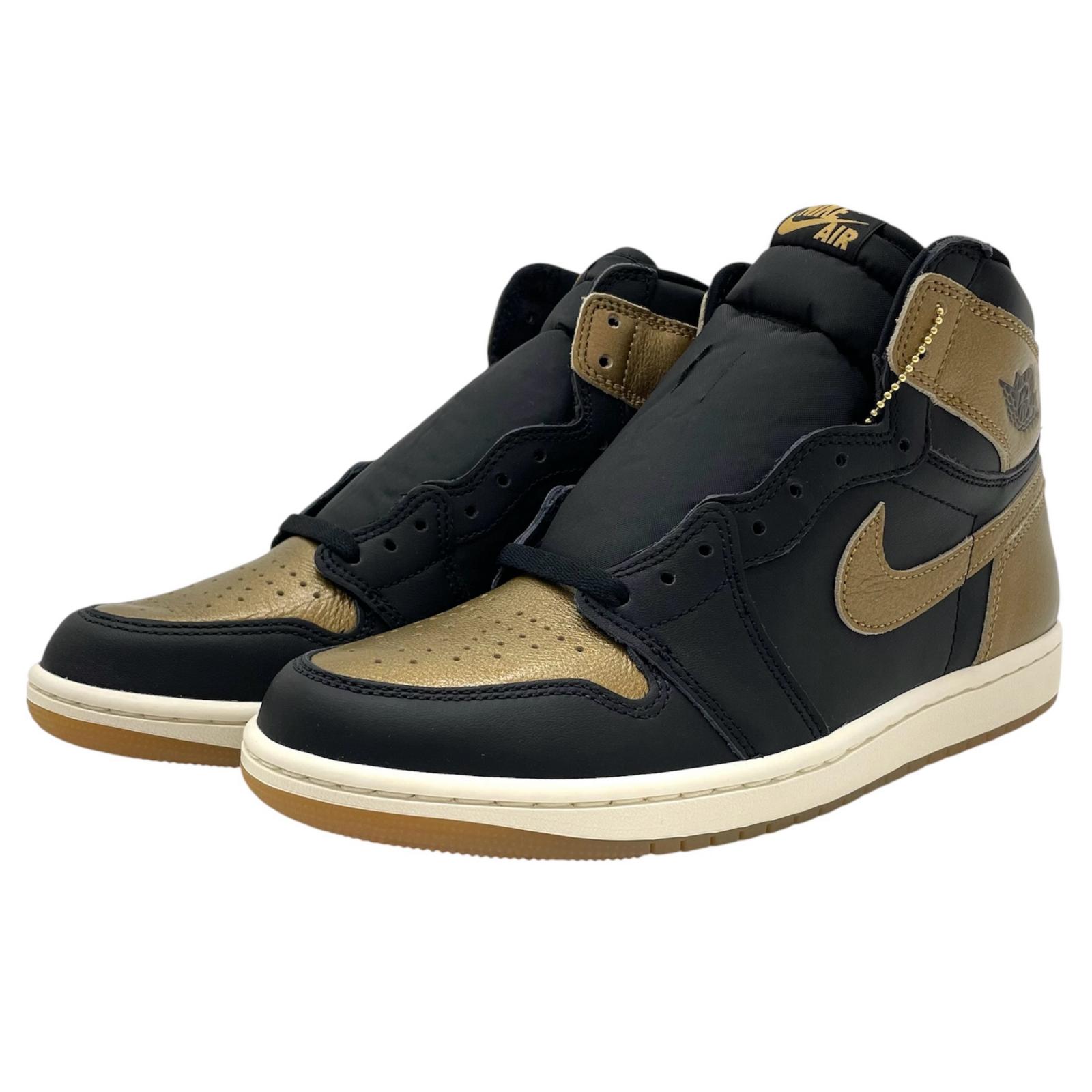 【中古】NIKE | ナイキ AIR JORDAN 1 RETRO HIGH OG \"Black and Gold\""/エアジョーダン1 レトロ 御機嫌 OG \""黒いこと アンド ゴールド\"" スニーカー 靴 DZ5485-071 ゴールド×黒いこと 26.5糎【尾張小牧店】"