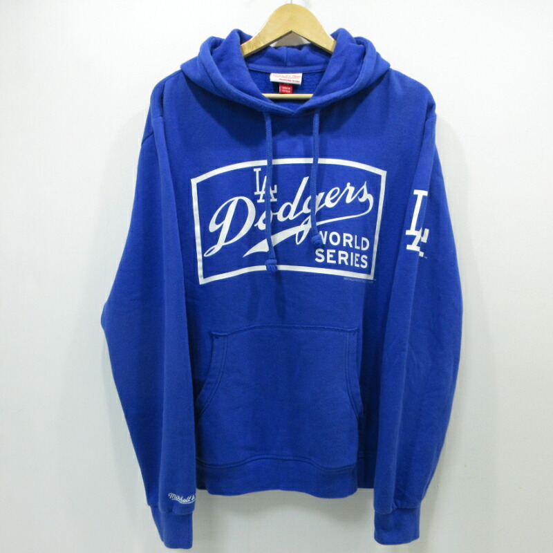 【中古】MITCHELL\u0026NESS | ミッシェルアンドネスミッチェルアンドネス DODGERS パーカー 青色 大きさ：M【三重中央局】
