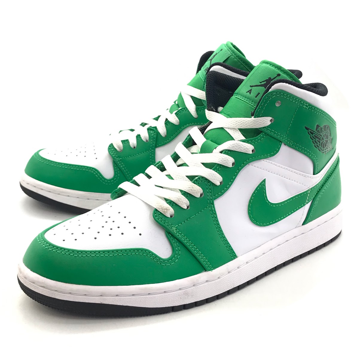 【中古】NIKE | ナイキ Air Jordan 1 Mid \u0027Lucky Green\u0027 スニーカー DQ8426-301 緑であること 27珊【倉吉店】
