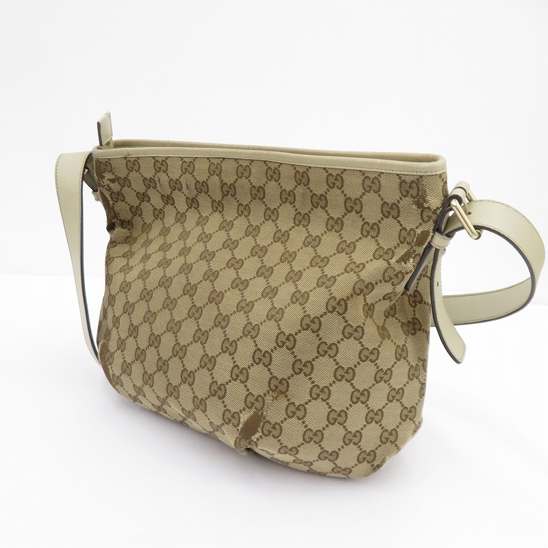 【中古】GUCCI | グッチ GG帆布 ショルダーバッグ 388930 525040 ベージュ【瀬戸大橋店】